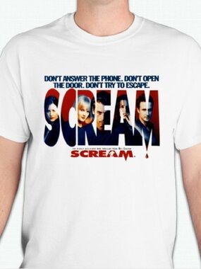 Scream movie tshirt shirt Unisex 100 percent cotton brand new